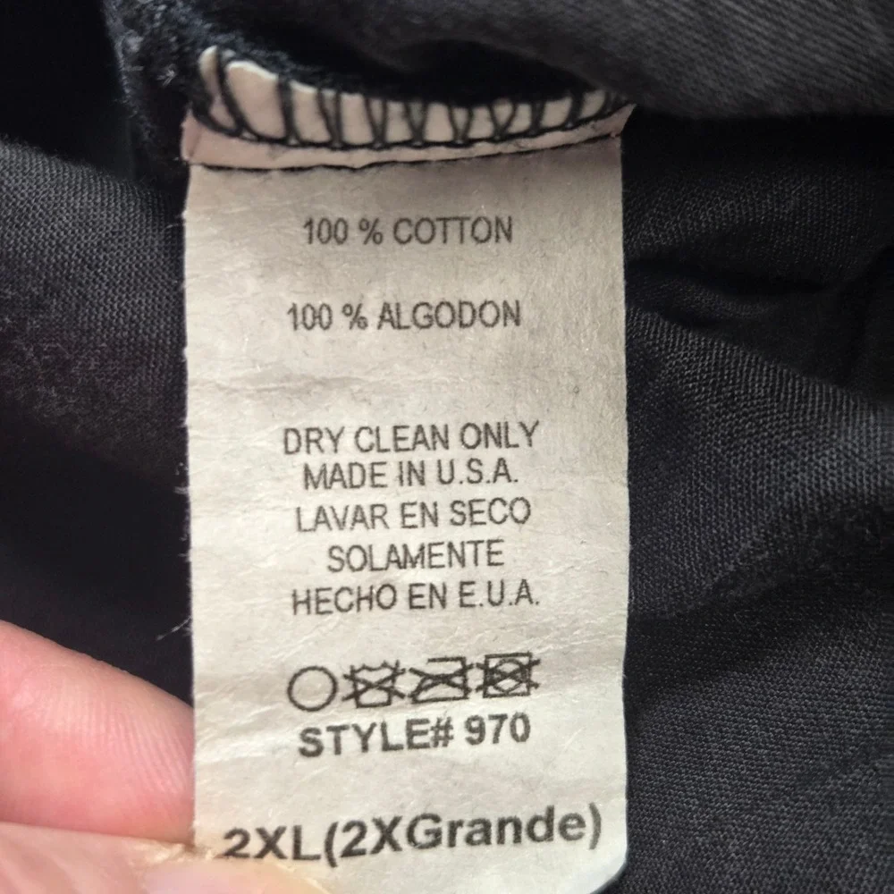 Vintage Y2K Mission Graphic Shirt 2XL Made in USA Black Oversized - Picture 8 of 8